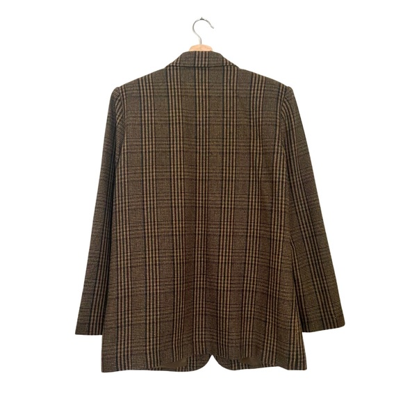 Vintage | Wool Blend Plaid Blazer - Picture 10 of 12